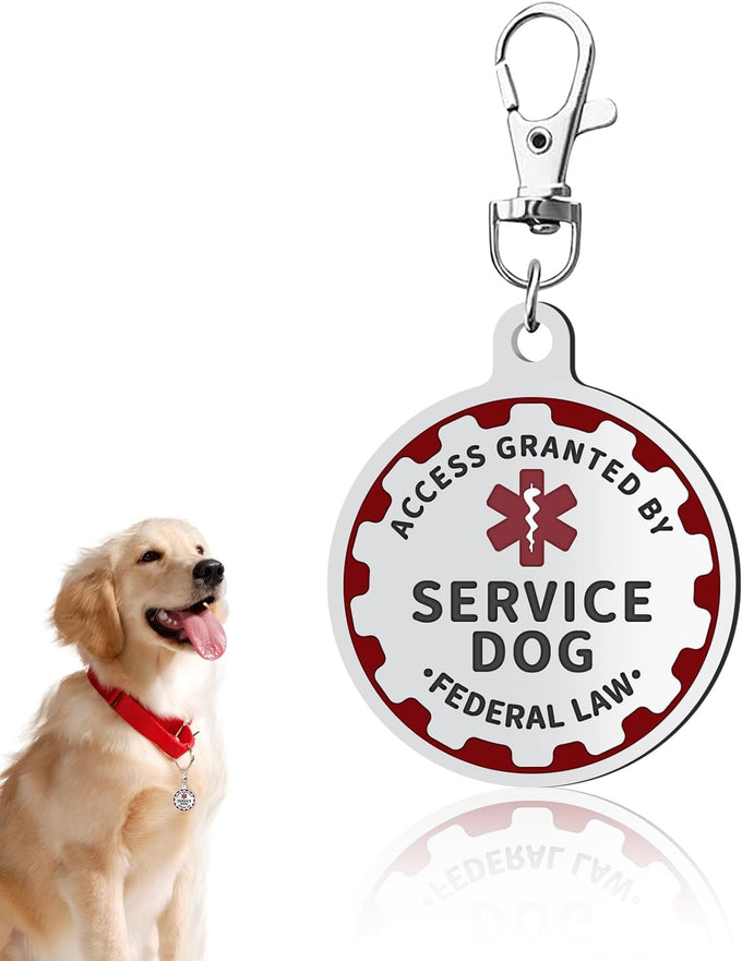 emotional-support-dog-tag-metal-pet-id-tags-esa-tag-red-medical-alert-symbol-double-sided
