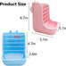 hamiledyi 2 in 1 hay feeder rack for rabbits guinea pigs chinchillas pink blue
