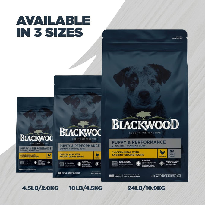 Blackwood Puppy & Performance Dry Dog Food, Chicken Meal