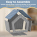 drato dog house indoor outdoor durable resin material houses for small dogs weatherproof cozy shelter