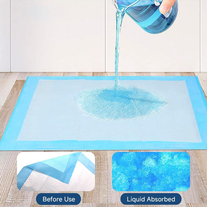 Quilocare 50-Count XL Disposable Dog Pee Pads, 28" x 34", Super Absorbent Leakproof Quick Drying Puppy Training Pads