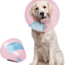 Supet adjustable dog cone collar for large medium small dogs, comfortable pet recovery, Elizabethan neck collar