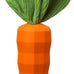 MewaJump Green Rubber Carrot Dog Squeaky Toys for Aggressive Chewers, 9x1.8 in, Milk Flavor, Puppy Dogs