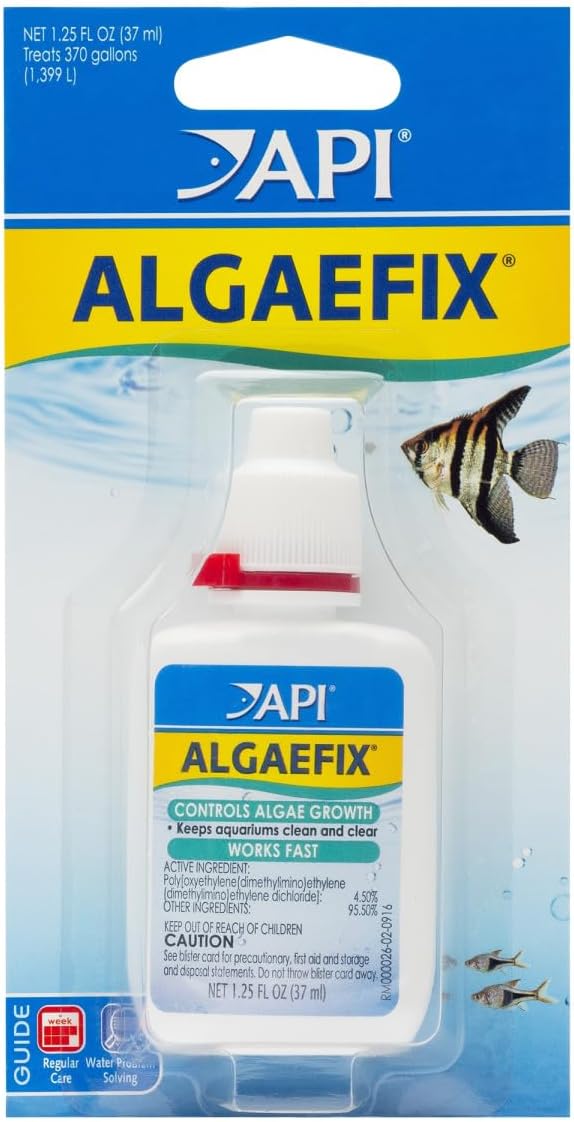 API AlgaeFIX Algae Control, 16-Ounce Bottle, Fast-Acting and Safe for Aquariums