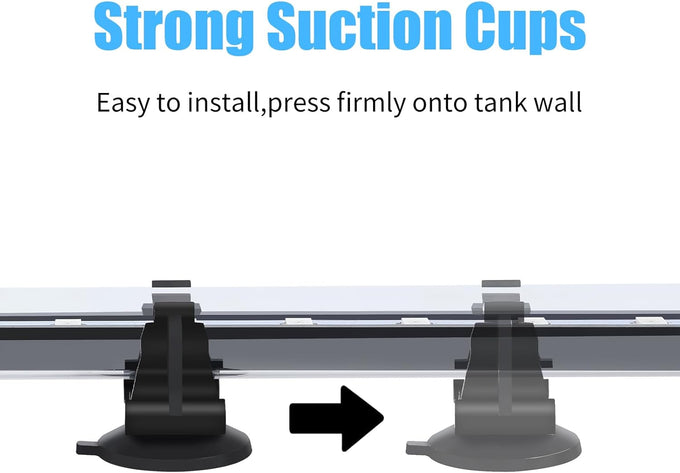 AQUANEAT 7.5 inch submersible aquarium underwater fish tank light for 8-12 inch tanks with 12 LEDs