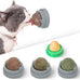 Potaroma catnip toys balls 4 Pcs green, edible kitten silvervine, healthy kitty teeth cleaning dental chew toys