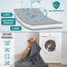 PetAmi waterproof gray dog blanket for medium large dogs, leakproof fleece throw for cats, 40x60 inches sofa couch cover protector