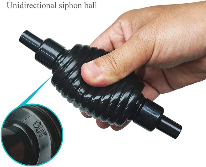 laifoo 5ft aquarium siphon vacuum cleaner for fish tank cleaning gravel and sand, easy to control and durable hose
