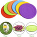 Bvrbaory 6 pack soft flying discs for small to medium dogs, safe on teeth, 6 colors, 7 inch diameter