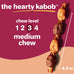 Hartz Oinkies Hearty Kabob Dog Treats with 100% Real Chicken Duck Sweet Potato Carrot Rawhide-Free Natural Dog Chews 18 Count
