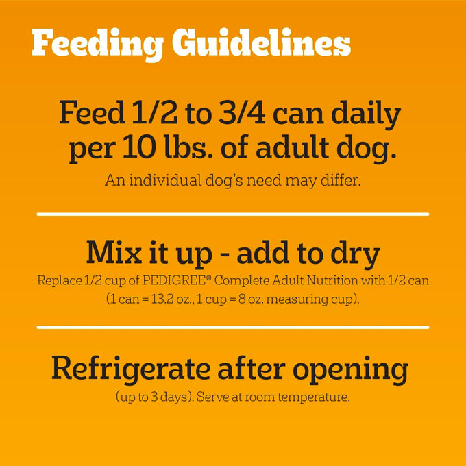 Pedigree Choice Cuts Adult Canned Wet Dog Food with Beef, 13.2 oz