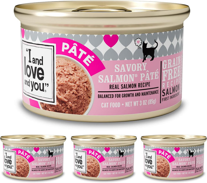 I and Love and You Whascally Wabbit Pâté Wet Cat Food - Rabbit Recipe, Grain Free, Filler Free, 3oz Pack of 4 Cans, 100% Natural
