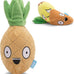 Andi's Dumpling Large 2 in 1 Interactive Dog Toy with Plush Exterior and Squeaker, Teaser Ball Inside for Large Dogs