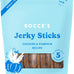 Bocce's Bakery low-sodium, high-protein, wheat-free chicken & pumpkin jerky dog treats, 4 oz, made in USA