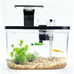 1.7 gallon acrylic aquarium starter kit with LED light and quiet filter, desktop betta fish tank for office or home