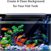 xcno black fish tank static cling background, 47 x 18 in, waterproof, tear resistant