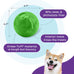 Outward Hound Orbee-Tuff Mazee Interactive Dog Puzzle Toy in Green, 4.7-Inch, Treat Dispensing Slow Feeder Ball