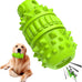 Piffzedo Green Large Natural Rubber Dog Squeaky Toy for Aggressive Chewers