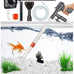 qzq aquarium gravel vacuum cleaner tools fish tank cleaning kit for aquarium thermometers fish net kit