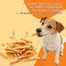 jungle calling 35-count rawhide free dog treats, 4.5-inch chicken wrapped cod sticks for small to medium dogs