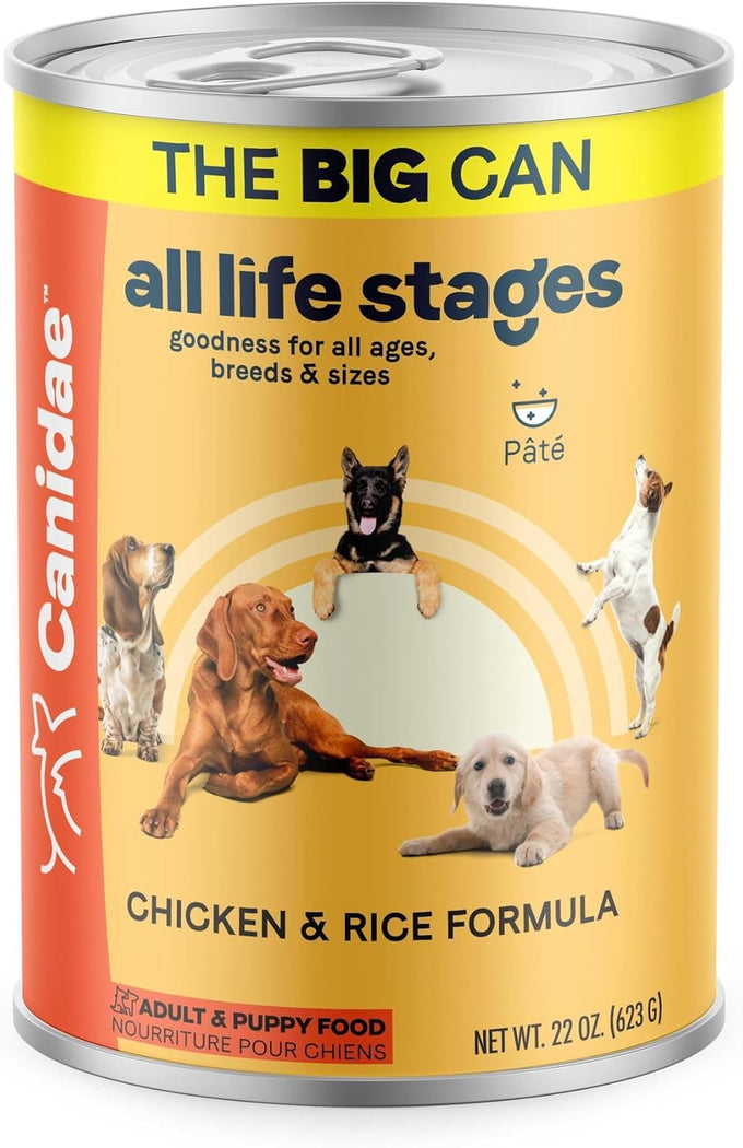 Canidae All Life Stages Premium Wet Dog Food, Chicken & Rice, 13 oz (6 Pack)