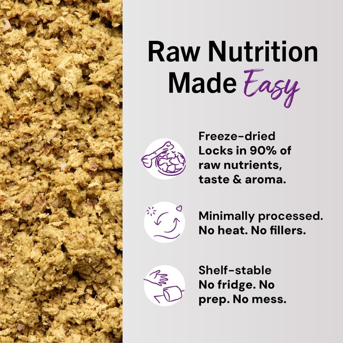Stella & Chewy's premium freeze-dried raw cat dinner morsels with 98% responsibly-sourced rabbit recipe - grain-free, made in usa - 3.5 oz
