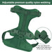 Wisedog No Pull Lightweight Adjustable Pet Vest Harness for Small Medium Large Dogs, Soft Cushion, Pine Green, Size S