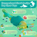 Bikisens hammerhead shark dog toys for aggressive chewers, green, 8.46in, medium/large breed