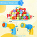 Mity rain 102PCS soft plush cat ball launchers & pom pom balls interactive cat toy set for indoor cats