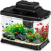 DaToo 1.6 Gallon Ultra-Clear Fish Tank Aquarium Starter Kit with LED Lighting and Filter System for Small Fish and Shrimp