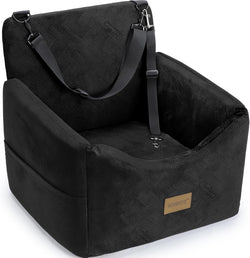 joejoy dog car seat for small medium dogs under 35lbs, black