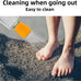 Portable orange outdoor shower attachment for most plastic water bottles