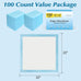 22" x 22" Leakproof Quick Drying Disposable Underpads for Baby, Puppy, and Adult Protection