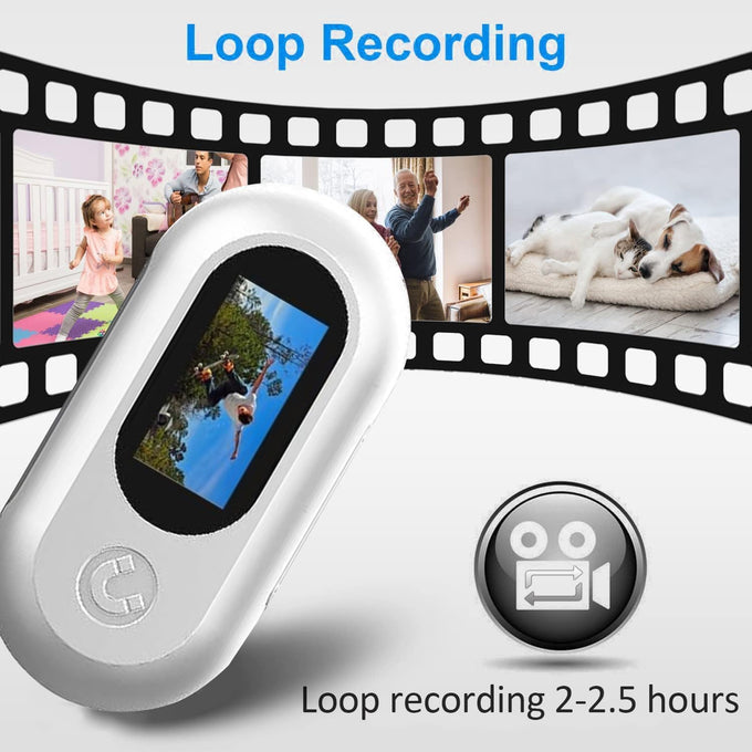 HD 1080P Mini Pet Collar Camera with Video Record and Photos for Dogs and Cats - Small Sports Video Cameras