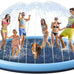 Vistop 67" Non-Slip Splash Pad for Kids and Dogs with Thickened Sprinkler Pool and Fun Fountain Play Mat
