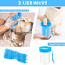 Professional 7-in-1 dog paw cleaner for medium-sized dogs, fits paws 1.5 to 2.5 inches wide, blue
