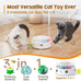 potaroma cat toys 3in1 automatic interactive kitten toy bright white