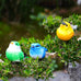 Threan 5-pcs artificial parrot bird ornaments for tree, wreath, and garden decor, assorted colors, 4.7 inches