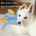 lechong 5 pack tough dog toys stuffed squeaky plush animal dog toys bundle for small medium large dogs
