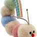 Soft caterpillar kicker for indoor cats, with rattle, ribbon, and catnip, bite resistant, for all ages.