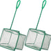 Pawfly 4-inch small aquarium fish net with braided metal handle and soft fine mesh for small fish tanks and ponds