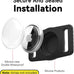 GOCII waterproof dog collar holder 2-pack for Apple AirTag Gen 1 & 2, black silicone case