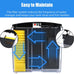 AQUANEAT 1.2 Gallon Small Rectangular Betta Fish Tank Starter Kit with LED Light and Water Filter Pump