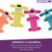 Multipet Original Loofa Dog Plush Toy - 6 Inch Squeaky Toy for Small to Medium Dogs - Extra Soft Plush