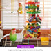 Ruby.Q 2 Pack Large Parrot Toy, Multicolored Wooden Chewing Toy for African Greys and Large Macaws, 20in