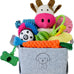 mrsohret 20pcs puppy chew toys for teething dog rope treat balls plush squeaky toys for small medium dogs