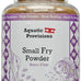 Aquatic Provisions small fry fish food powder, 3.17 oz USA-made, 48% protein for breeding and raising freshwater aquarium species