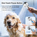 Gentle Pet Shower Attachment with One-Button Pause, 2-Mode Mini Pet Shower Head for Nervous Dogs and Cats, 98'' Long Hose