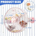 bnosdm pink creative bird feeder with seed food rotating wheel for parrot puzzle toys