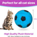 spot interactive colorful plush cat toys soccer balls 1.5 inch assorted 4 pack